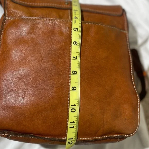 Patricia Nash Tan Leather Studded Crossbody Bag - Picture 16 of 16